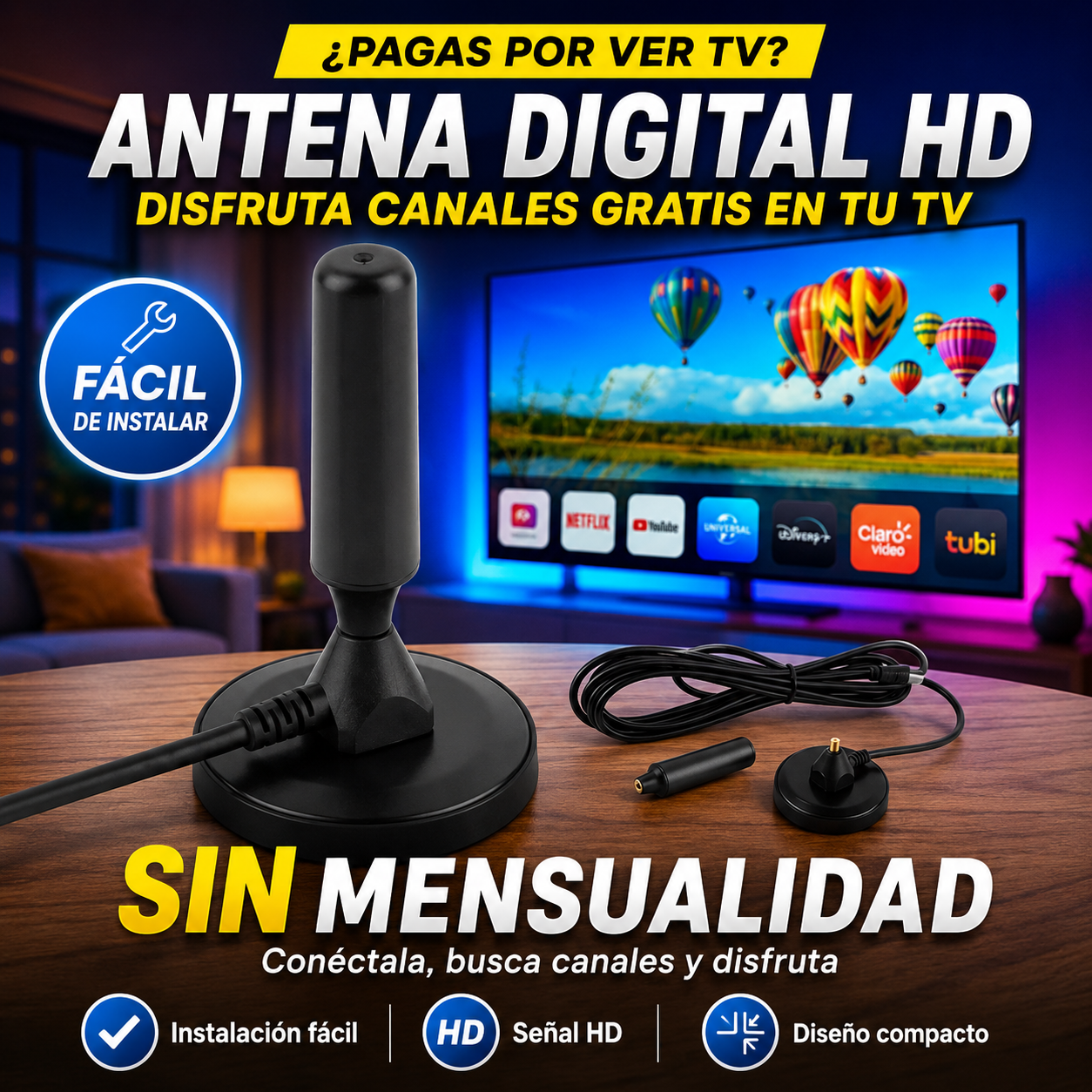 Antena Digital Max TV™ | Más Contenido, Menos Gastos