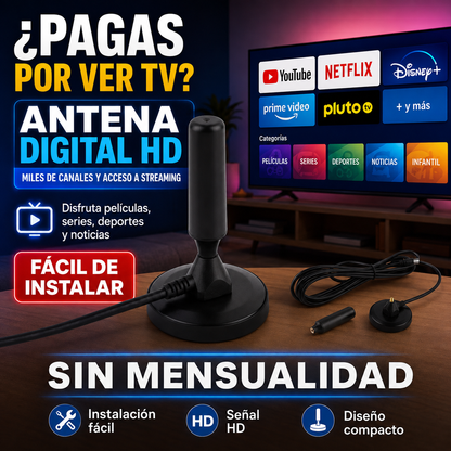 Antena Digital Max TV™ | Más Contenido, Menos Gastos