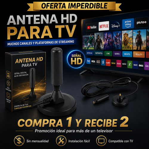 Antena Digital Max TV™ | Más Contenido, Menos Gastos